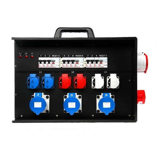 Distro Box 432 Briefcase > 3x232 6xSchuko RCD Looped