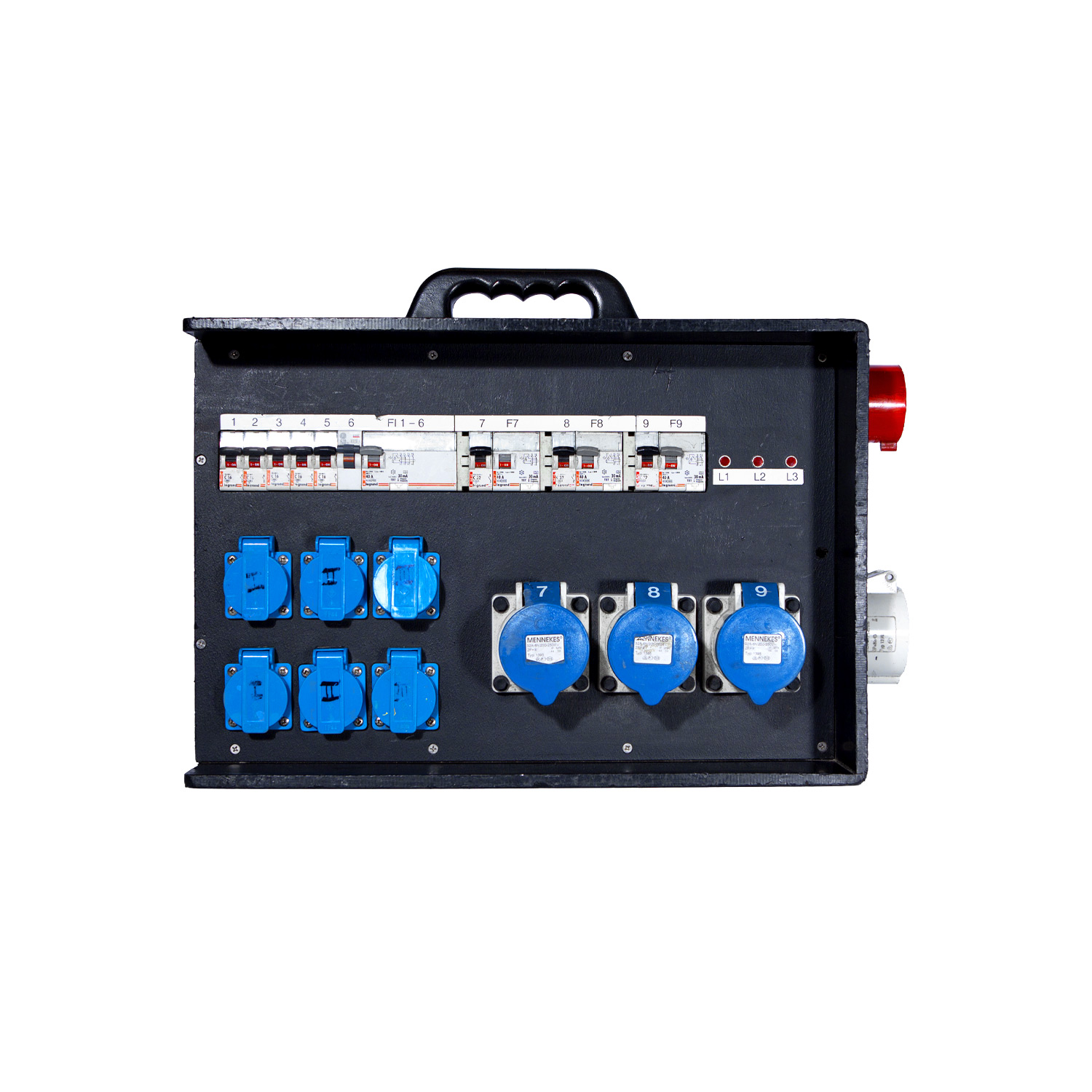 Secondary picture of Distro Box 432 Briefcase > 3x232 6xSchuko RCD Looped