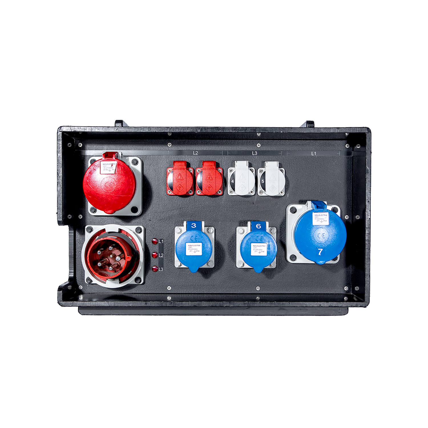 Distro Box 463 > 1x263 2x232 4xSchuko RCD Looped