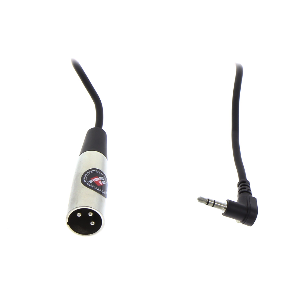XLR 3-Pin Male > Mini-Jack 3.5mm Stereo Male 0.5m