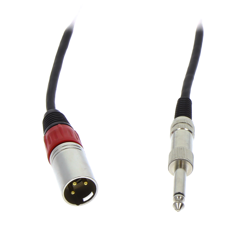 XLR 3-Pin Male > Jack 6.35mm Unbalanced Male 5m