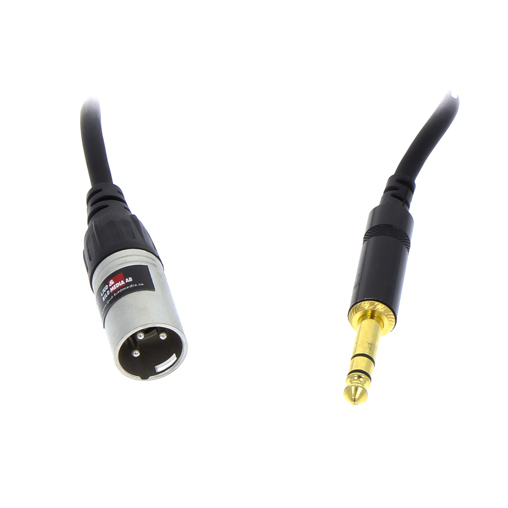 XLR 3-Pin Male > Jack 6.35mm Balanced Male 5m
