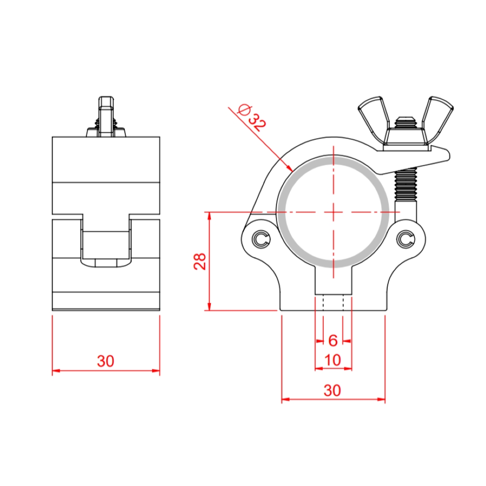 Secondary picture of 32mm Clamp Single