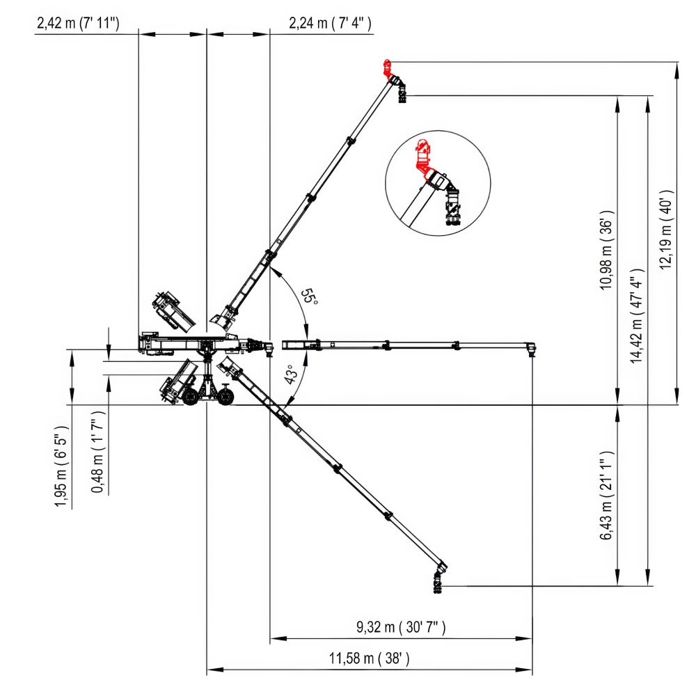 Secondary picture of Scorpio 38' / 11.5m Crane