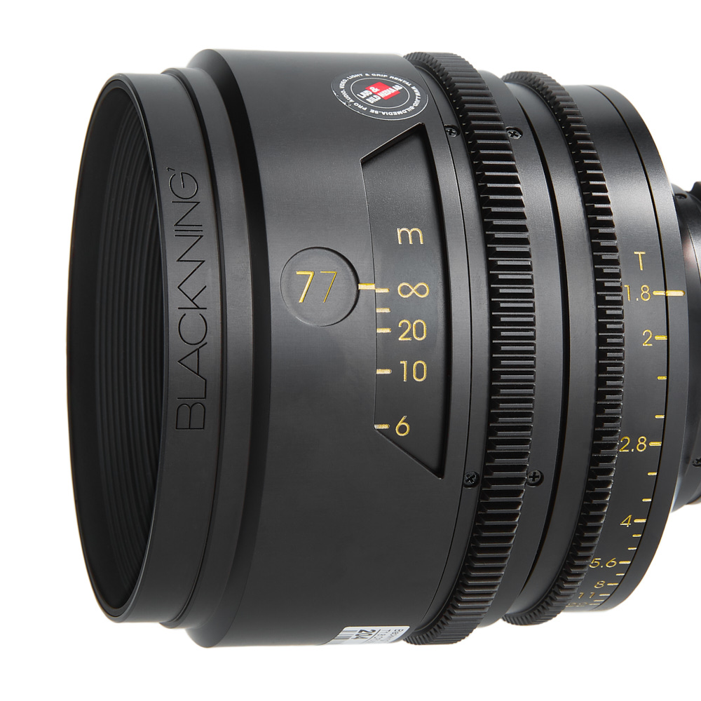 Blackwing7 X-tuned 77mm T1.8 CF0.66m ø104