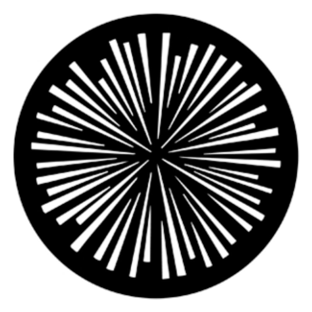Metal Graphic Gobo B-Size Radial Lines