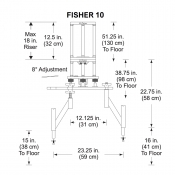 Fisher 10 / 11 Dolly Center Mount Mitchell image 3