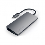 Satechi USB-C Multiport V2 USB-C > 1x USB-C 3x USB-A 1x HDMI 1x Ethernet 1x SD-Card 1x MicroSD Card image 2
